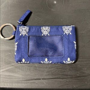 Vera Bradley Blue Turtle Print ID Wallet